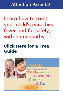 Learn how to treat your child's earaches, fever and flu safely, with homeopathy