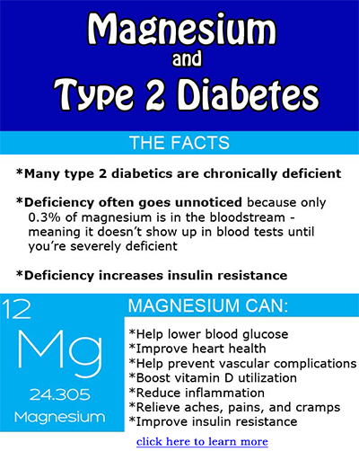 Magnesium deficiency effect on diabetes