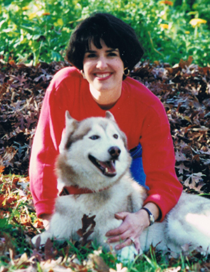 Margaret and her Husky