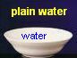 bowl of plain water