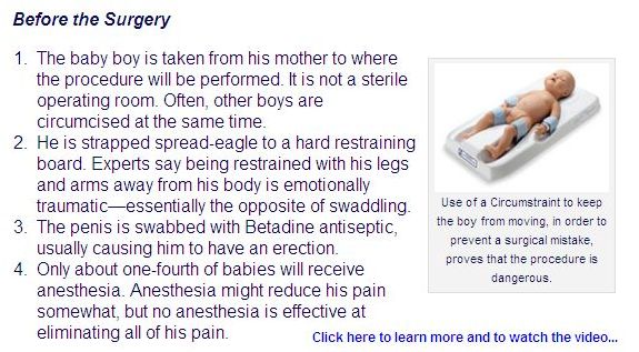 Circumcision preparation